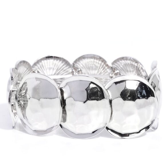 Tortoise Texture - Silver Bracelet - Picture 2 of 2